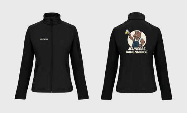 Réalisation de softshells personnalisés