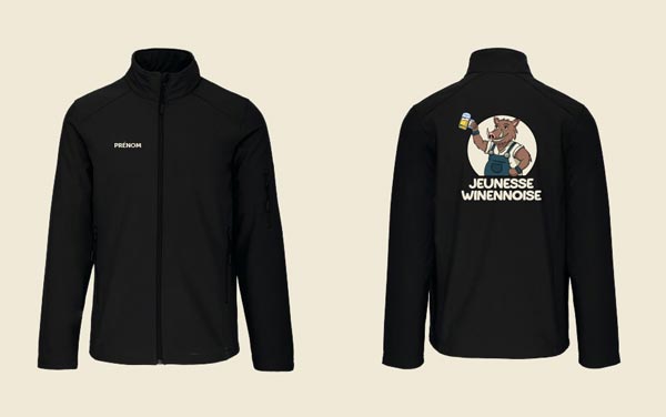 Réalisation de softshells personnalisés