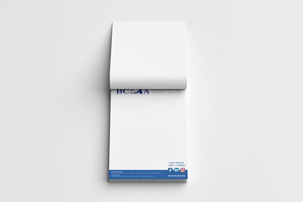 Réalisation de blocs-notes personnalisés
