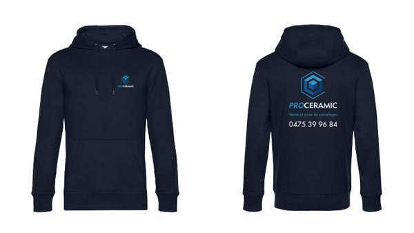 Réalisation de hoodies personnalisés