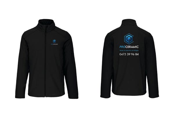 Réalisation de softshells personnalisés