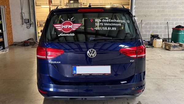 Lettrage d'une vitre arrière