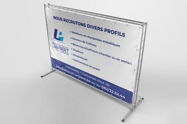 Réalisation d’une bâche personnalisée