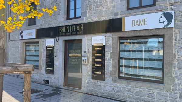 Lettrage d’une enseigne existante