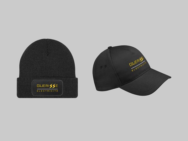Réalisations de bonnets et casquettes personnalisés