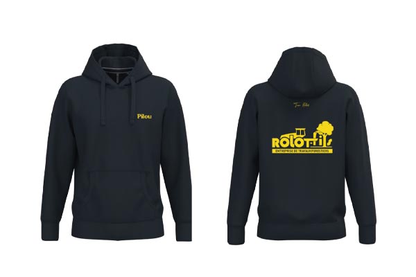 Réalisation de hoodies personnalisés