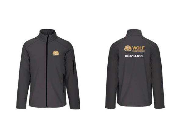 Réalisation de softshells personnalisés