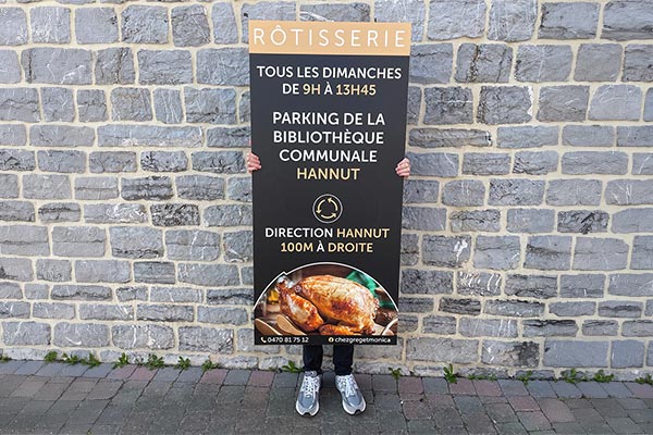 Création de panneaux en alu