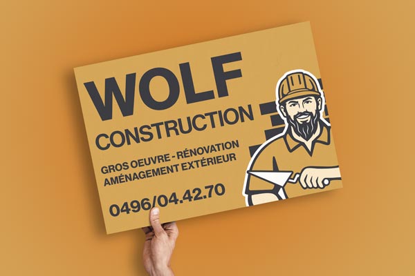 Réalisation de panneaux de chantier